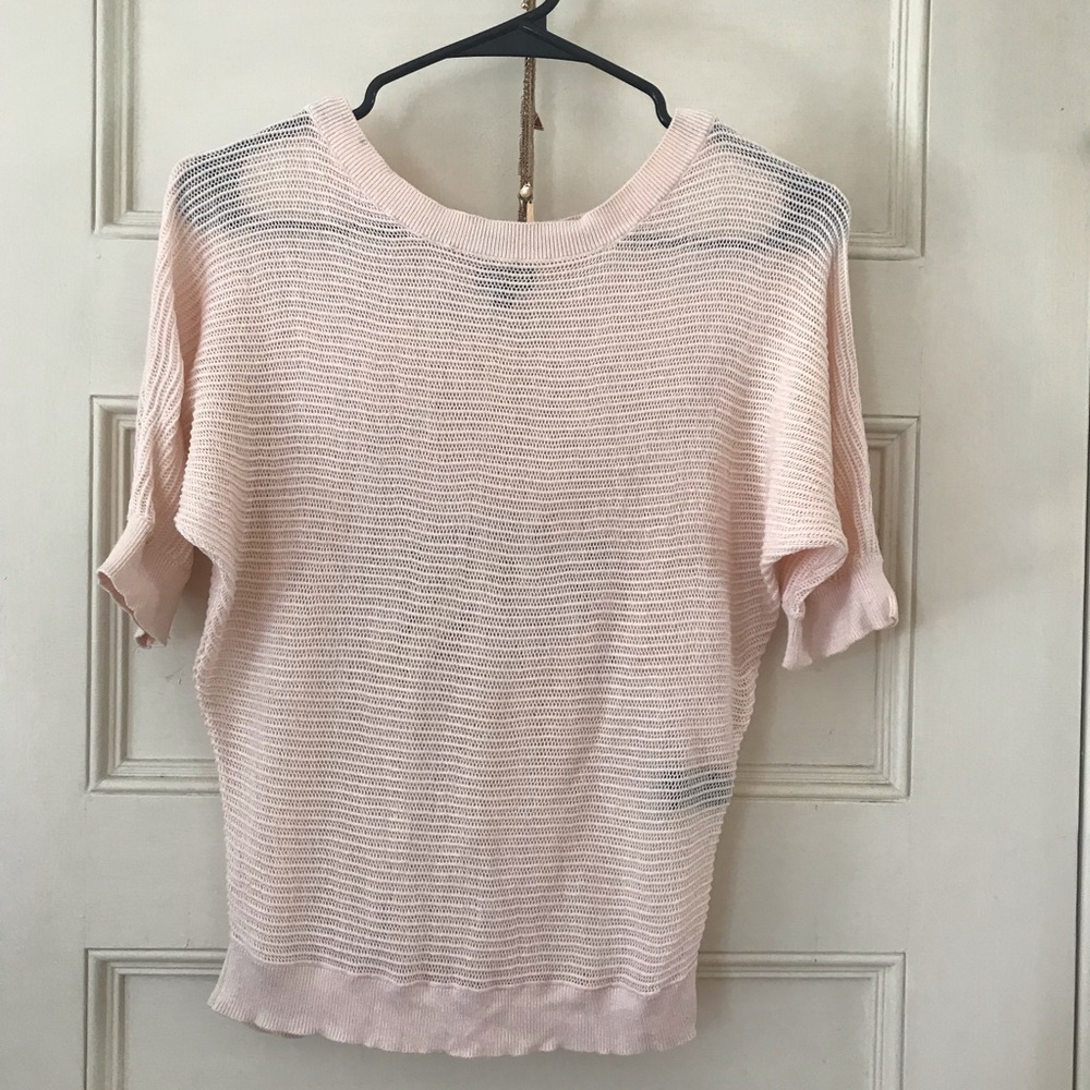 Express Pink Fishnet Shirt